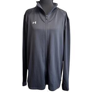 Under Armour Full Zip Jacket Womens Size‎ X Large XL Black Pockets Shift Classic